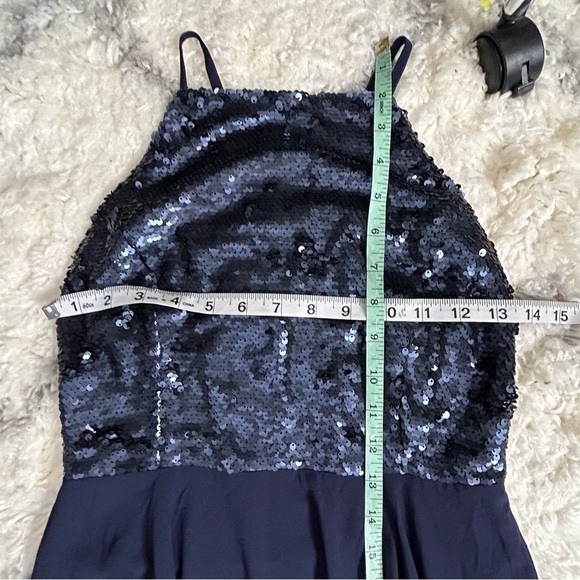 Lulu's Cotillion Matte Navy Blue Sequin Maxi Dress - Picture 14 of 16